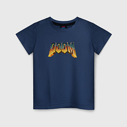 Детская футболка Doom логотип