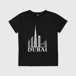 Футболка хлопковая детская City - Dubai, цвет: черный