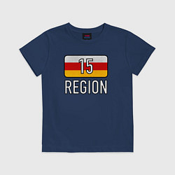 Футболка хлопковая детская Region 15, цвет: тёмно-синий