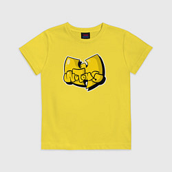 Футболка хлопковая детская Wu-Tang bubble, цвет: желтый