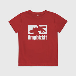 Футболка хлопковая детская Limp Bizkit - logo, цвет: красный