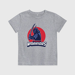 Футболка хлопковая детская Samurai warriors, цвет: меланж