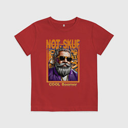Футболка хлопковая детская Не скуф а клевый бумер, цвет: красный