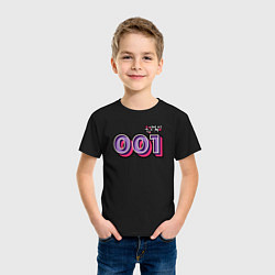 Футболка хлопковая детская Игрок 001, цвет: черный — фото 2