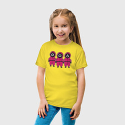 Футболка хлопковая детская Три охранника, цвет: желтый — фото 2