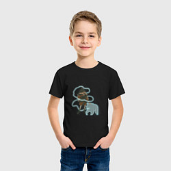 Футболка хлопковая детская Экспекто патронум, цвет: черный — фото 2