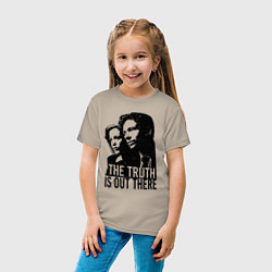 Футболка хлопковая детская Fox and Dana, цвет: миндальный — фото 2