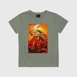 Футболка хлопковая детская Император человечества - Warhammer 40000, цвет: авокадо