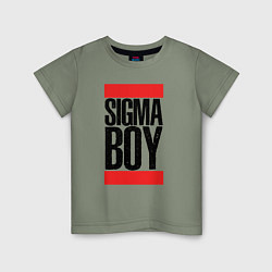 Футболка хлопковая детская Sigma boy, цвет: авокадо