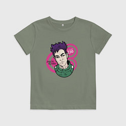 Футболка хлопковая детская Чхве Су Бонг - 230, цвет: авокадо