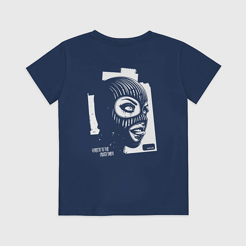 Детская футболка Madness girl / Тёмно-синий – фото 2