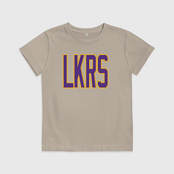 Футболка хлопковая детская Team LKRS, цвет: миндальный