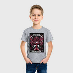 Футболка хлопковая детская Metallica - royal arena Denmark, цвет: меланж — фото 2