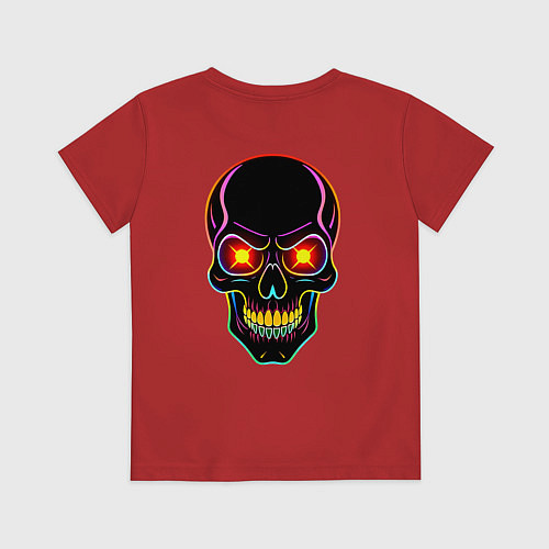 Детская футболка Skull / Красный – фото 2