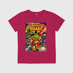 Футболка хлопковая детская Баки о хэр, цвет: маджента