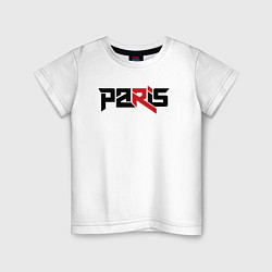 Футболка хлопковая детская Paris, цвет: белый