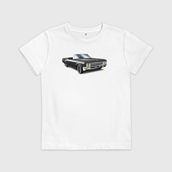 Футболка хлопковая детская Кабриолет, цвет: белый