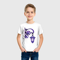 Футболка хлопковая детская Фиолетовый фонарь, цвет: белый — фото 2