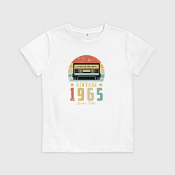 Футболка хлопковая детская Винтаж 1965, цвет: белый