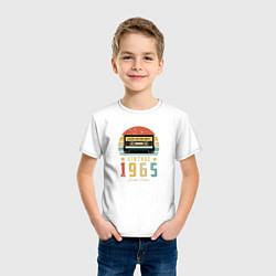 Футболка хлопковая детская Винтаж 1965, цвет: белый — фото 2