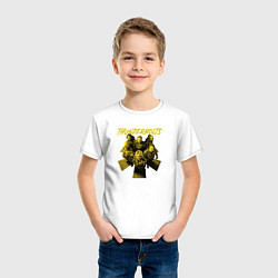 Футболка хлопковая детская Громовержцы - персонажи, цвет: белый — фото 2
