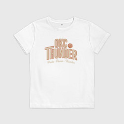 Футболка хлопковая детская Oklahoma pride, цвет: белый