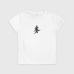 Футболка хлопковая детская Миямото Мусаси, цвет: белый