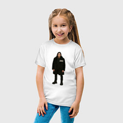 Футболка хлопковая детская Bones во весь рост, цвет: белый — фото 2