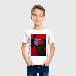 Футболка хлопковая детская Джину, Saja Boys, цвет: белый — фото 2