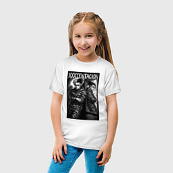 Футболка хлопковая детская XXXTentacion у зеркала, цвет: белый — фото 2