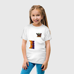 Футболка хлопковая детская Doom персонаж из игры, цвет: белый — фото 2