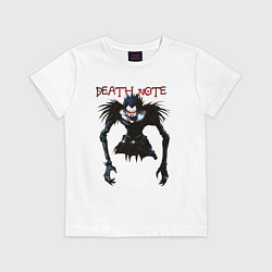 Футболка хлопковая детская Death Note Ryuk - светлый, цвет: белый