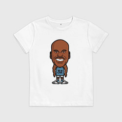 Футболка хлопковая детская Малыш Шакил, цвет: белый