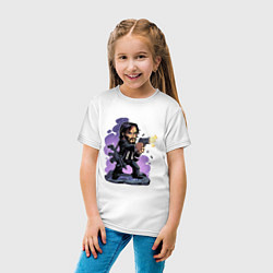 Футболка хлопковая детская Джон Уик, цвет: белый — фото 2