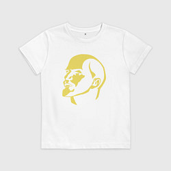 Футболка хлопковая детская USSR Lenin, цвет: белый