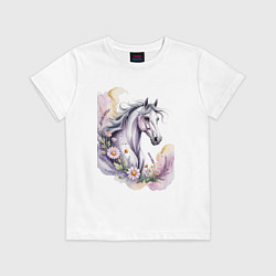 Футболка хлопковая детская Волшебное превращение, цвет: белый