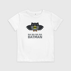 Футболка хлопковая детская Owl Batman, цвет: белый