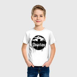 Футболка хлопковая детская Дагестанский пейзаж, цвет: белый — фото 2