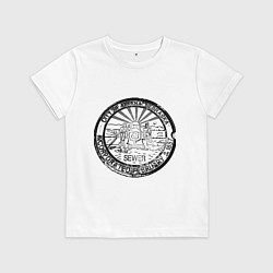 Футболка хлопковая детская Путешествие Небраска, цвет: белый