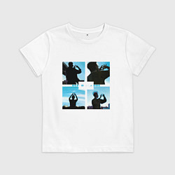 Футболка хлопковая детская Depeche Mode world in my eyes, цвет: белый