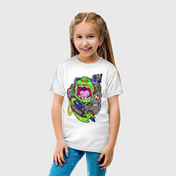 Футболка хлопковая детская Ghostbusters - Лизун охотник, цвет: белый — фото 2