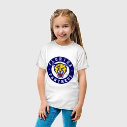 Футболка хлопковая детская HC Florida Panthers, цвет: белый — фото 2