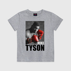 Футболка хлопковая детская Mike Tyson, цвет: меланж