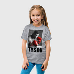 Футболка хлопковая детская Mike Tyson, цвет: меланж — фото 2