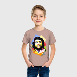 Футболка хлопковая детская Che Guevara Art, цвет: пыльно-розовый — фото 2