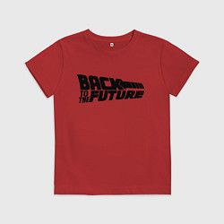 Футболка хлопковая детская Back to the future, цвет: красный