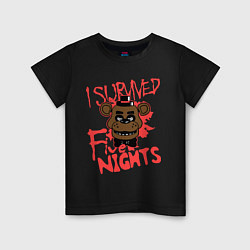 Детская футболка I Survived Five Night