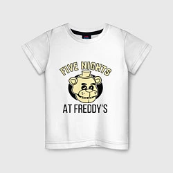 Футболка хлопковая детская Five Nights At Freddy's, цвет: белый