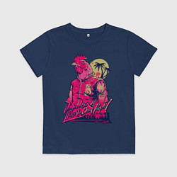 Футболка хлопковая детская Hooking Over People?, цвет: тёмно-синий