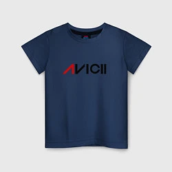 Футболка хлопковая детская Avicii, цвет: тёмно-синий